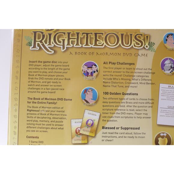 Righteous, A Book Of Mormon DVD Game, Deseret Book, Family, ~ 250118-WH 76 - Picture 5 of 5